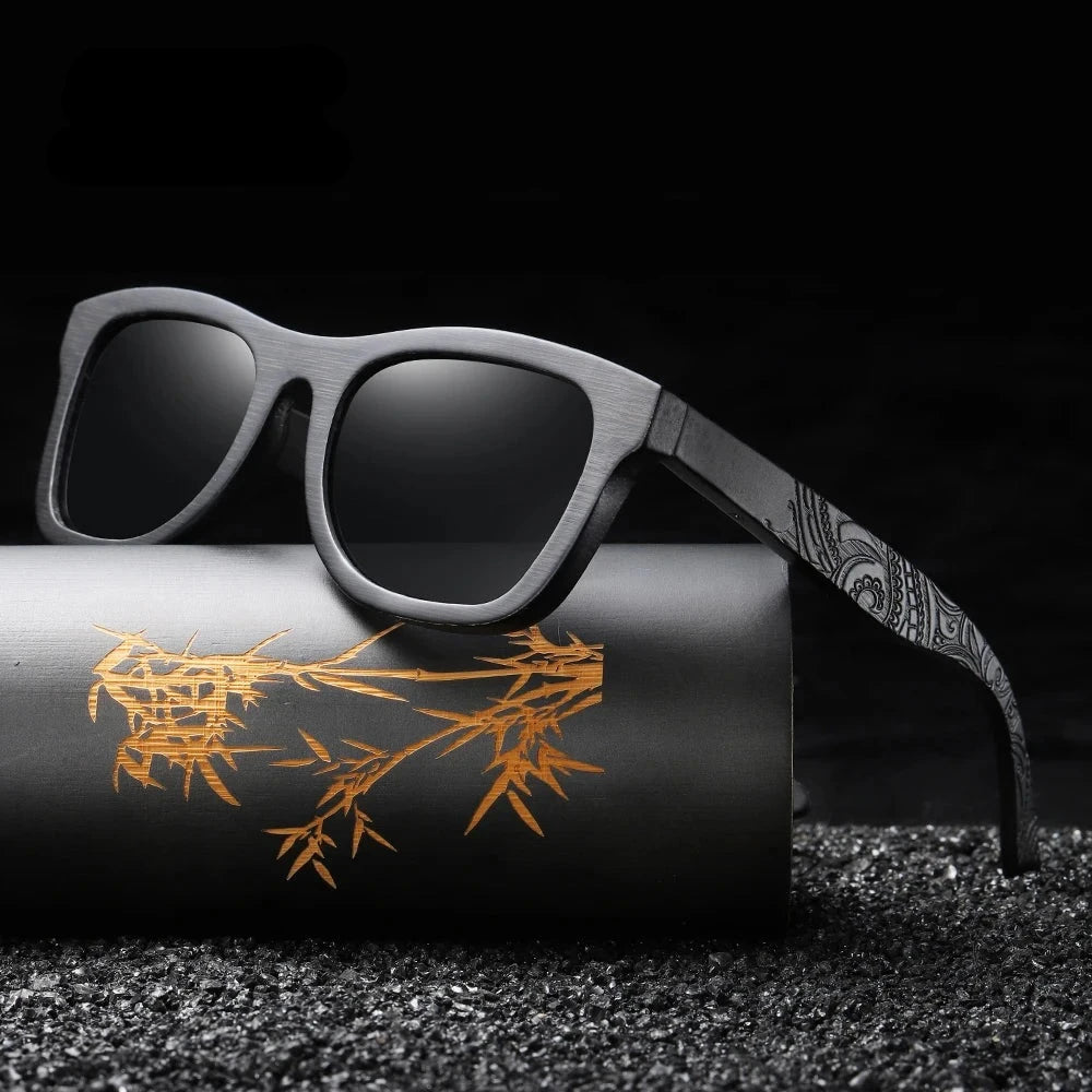 Bamboo Noir Sunglasses by Kyra Lux