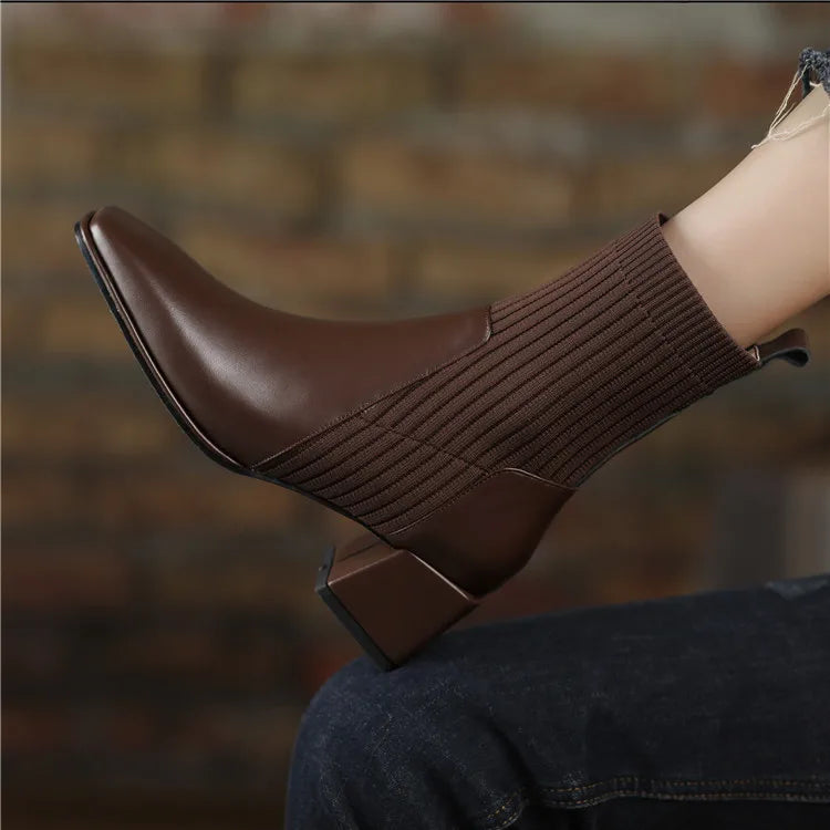 Cara Clarkson Block Heel Boots