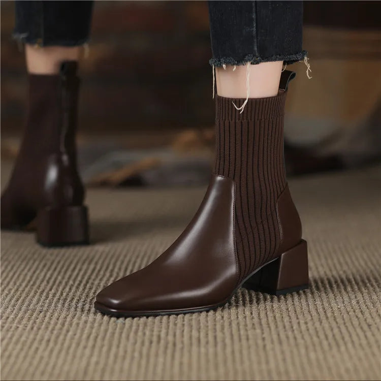 Cara Clarkson Block Heel Boots
