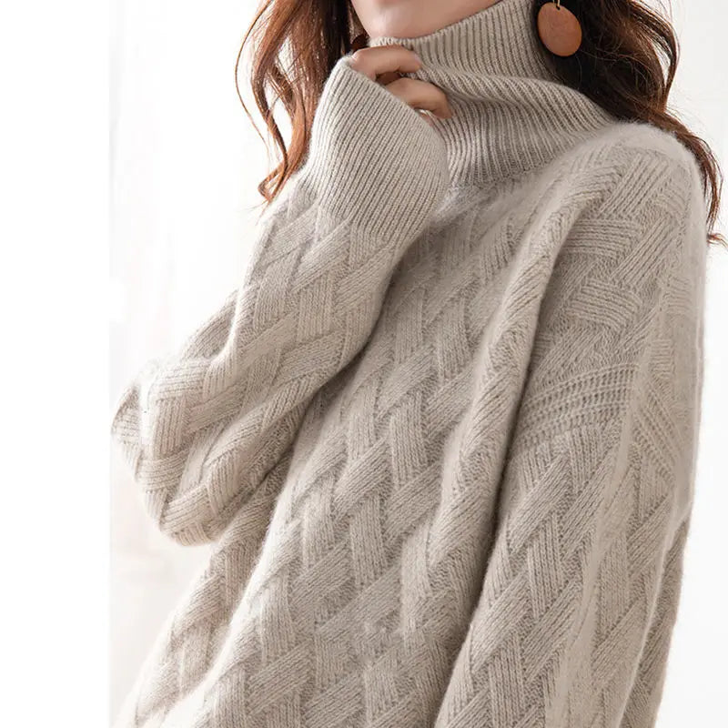 Timeless Twist Turtleneck Sweater