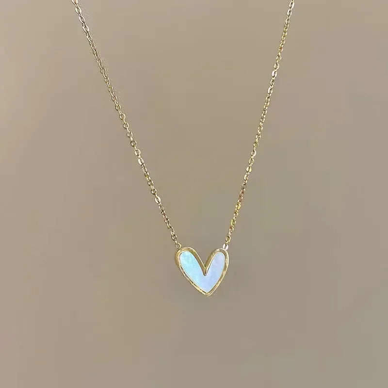 Lustre Heart Shaped Necklace