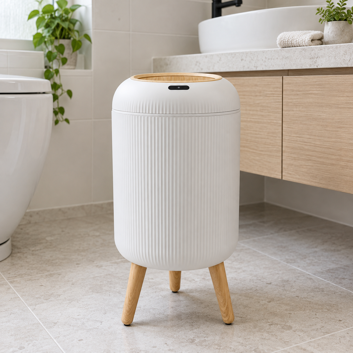Touch-Free Sensor Bathroom Bin