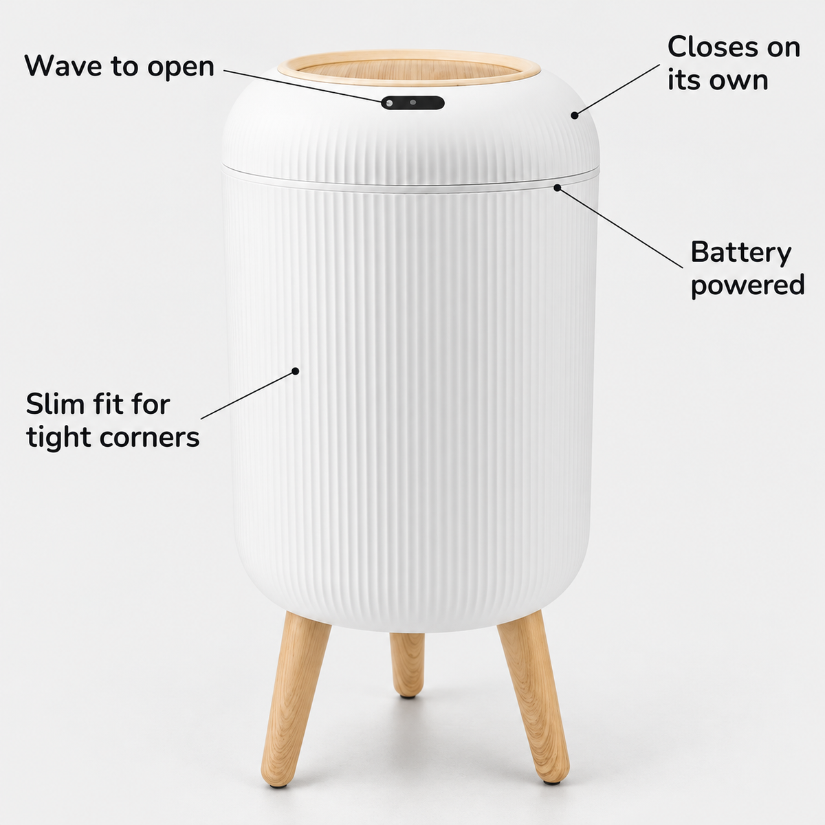 Touch-Free Sensor Bathroom Bin