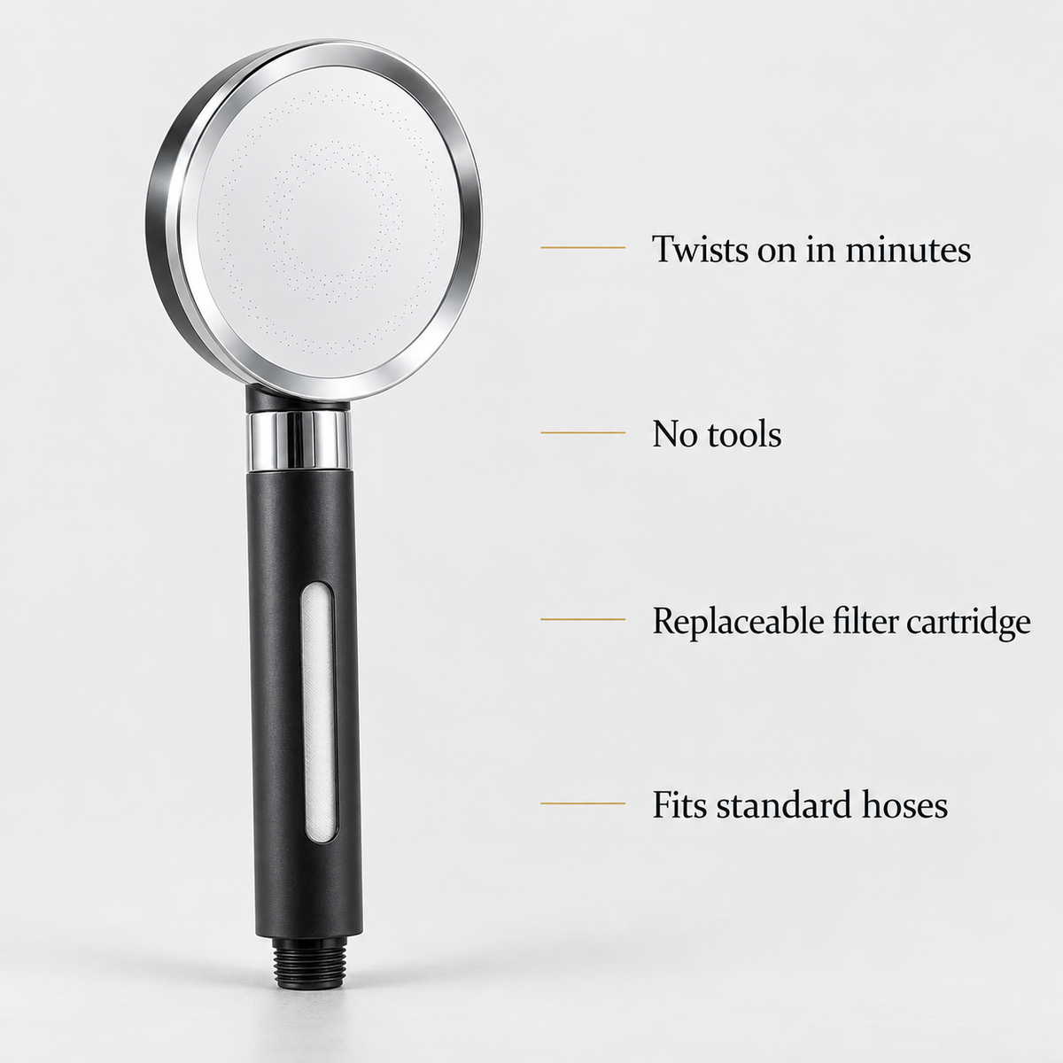 AquaPure Filtered Handheld Shower Head