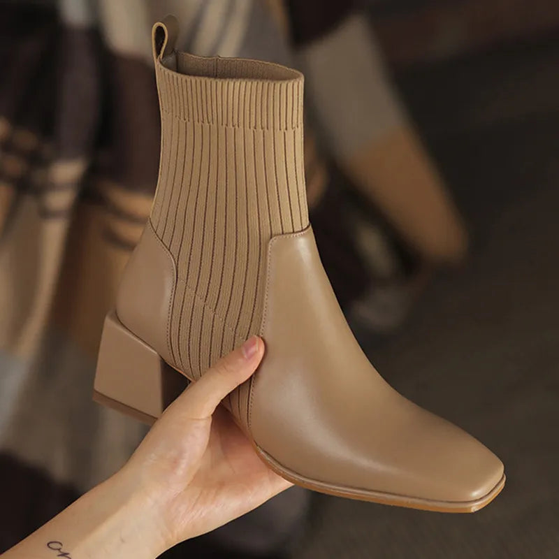 Cara Clarkson Block Heel Boots