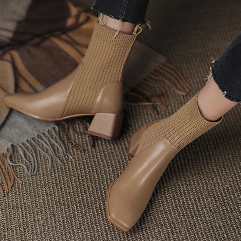 Cara Clarkson Block Heel Boots