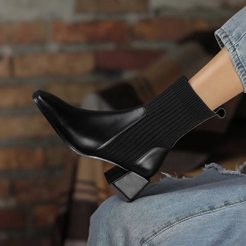 Cara Clarkson Block Heel Boots