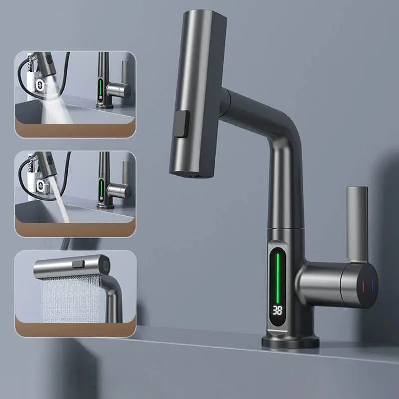 Dynamic Digital Waterfall Faucet - Reality Refined