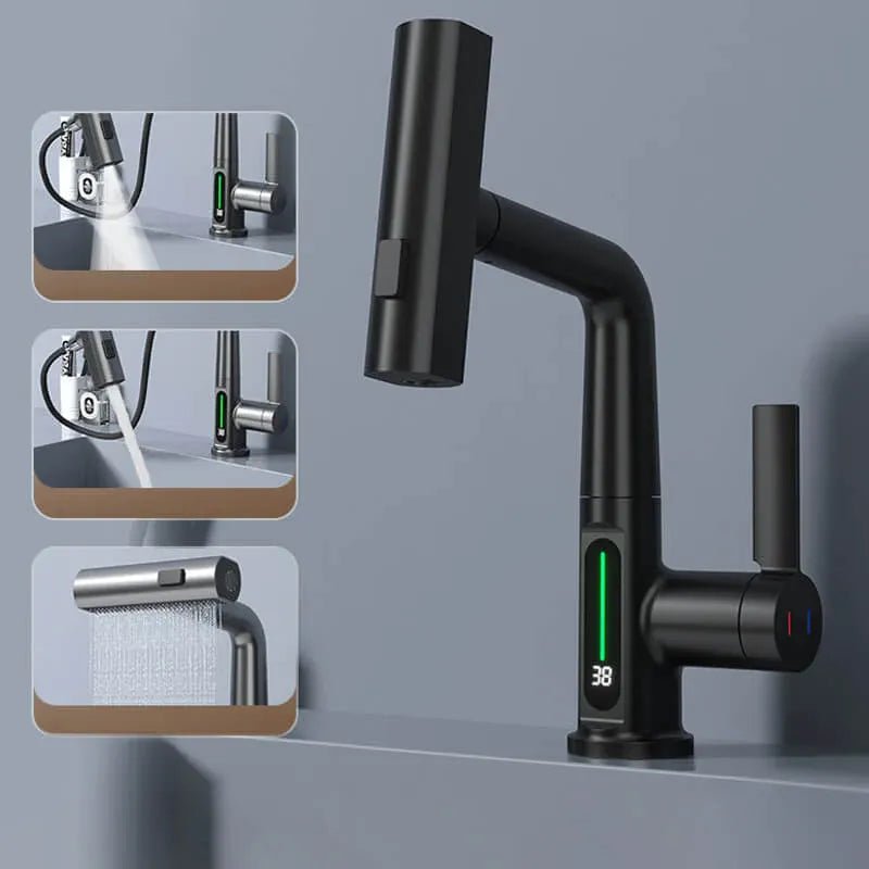 Dynamic Digital Waterfall Faucet - Reality Refined