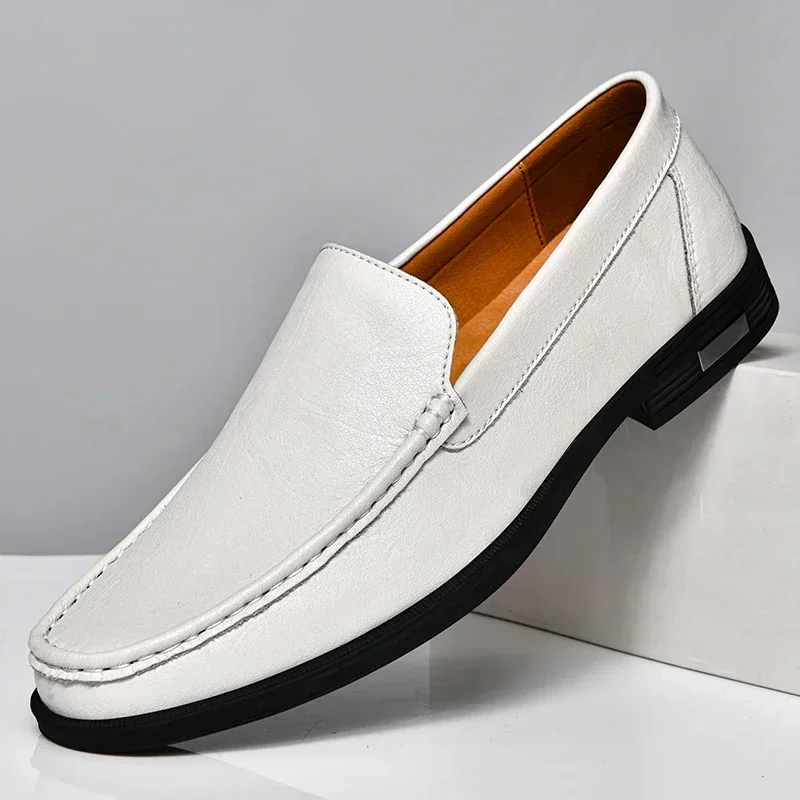 Giovanni's GlideSleek Leather Loafers