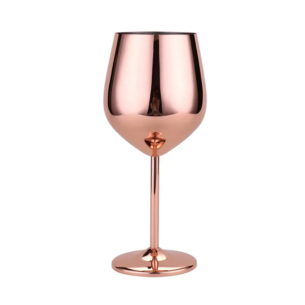 Mirror-Tint Stainless Wine Glass
