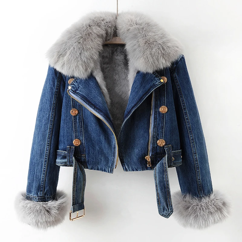 Tundra Chic Denim Jacket by Zoe Laurent