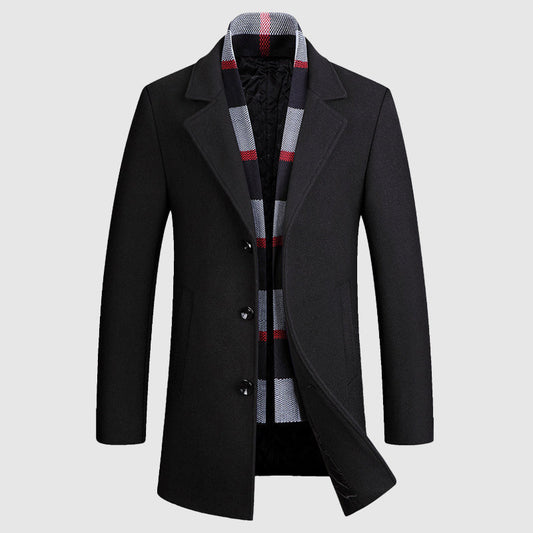 Neo Vale Elegance Woolen Overcoat