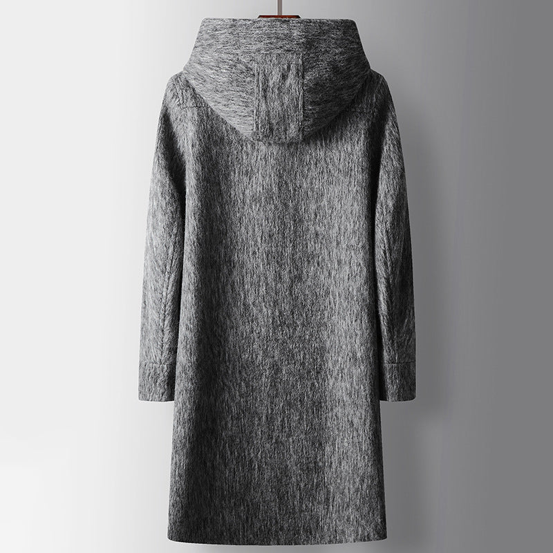 Gianni's Graphite Mystique Hooded Trench