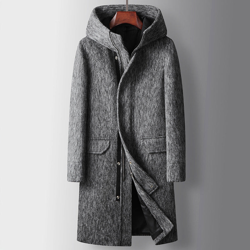 Gianni's Graphite Mystique Hooded Trench