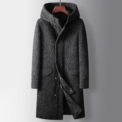 Gianni's Graphite Mystique Hooded Trench