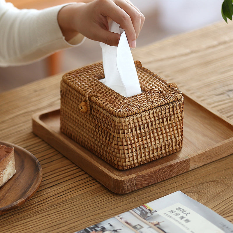 RattanWeave Luxe Tissue Dispenser