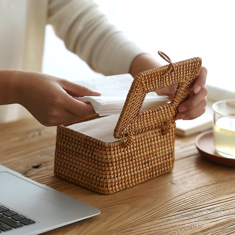 RattanWeave Luxe Tissue Dispenser