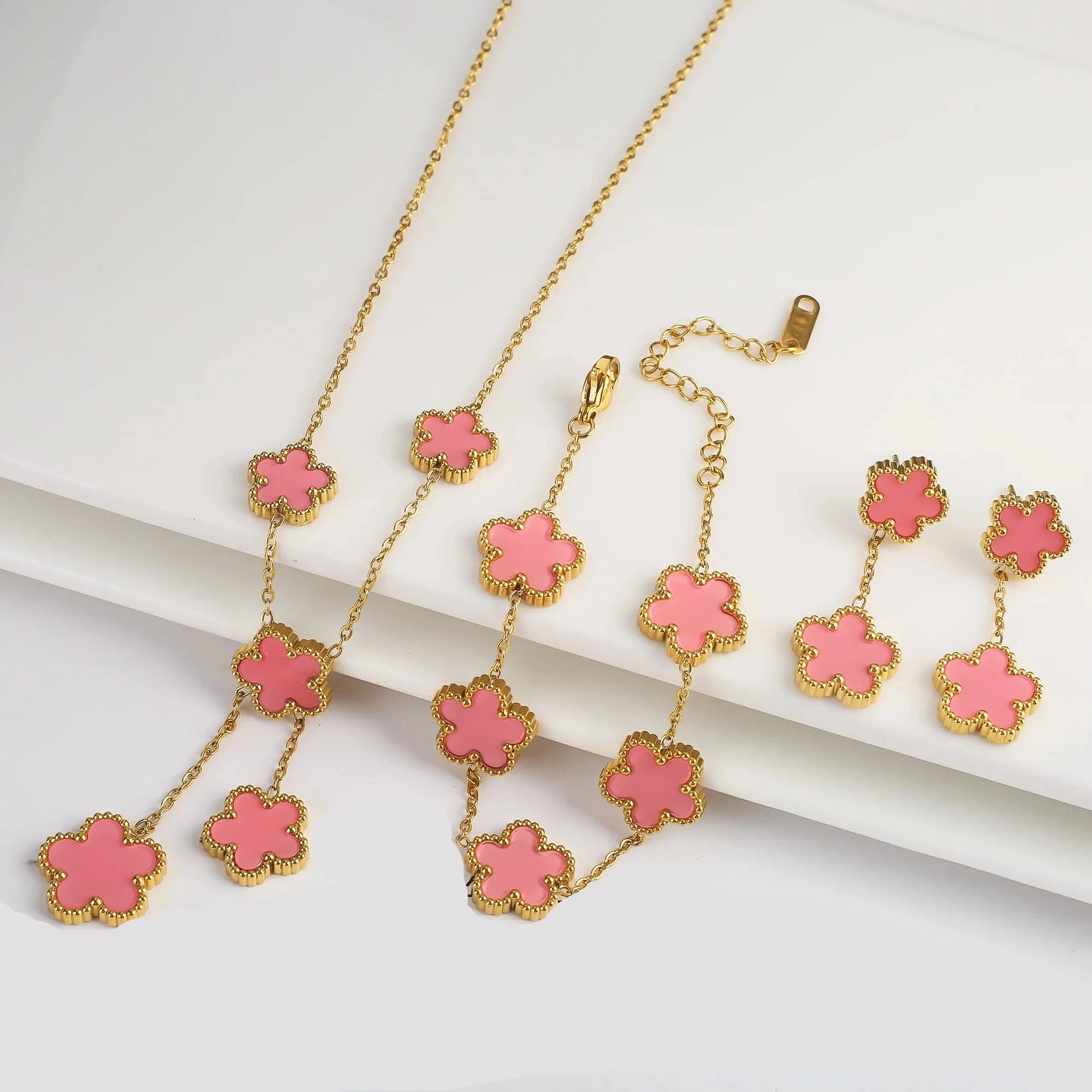 Clover Charm Jewelry Set