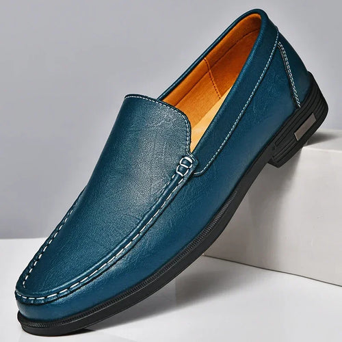 Giovanni's GlideSleek Leather Loafers