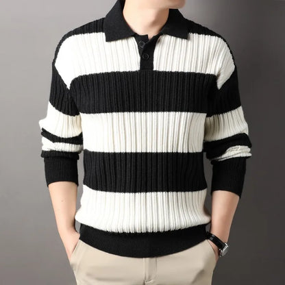 Slate & Ivory Knitted Sweater