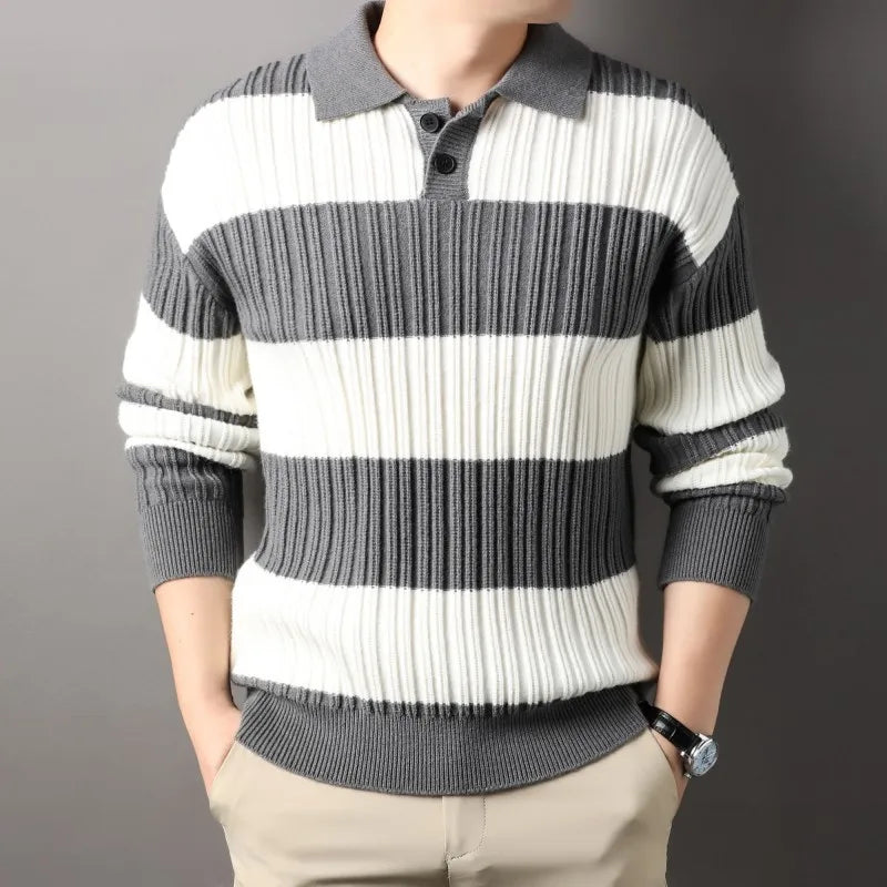 Slate & Ivory Knitted Sweater