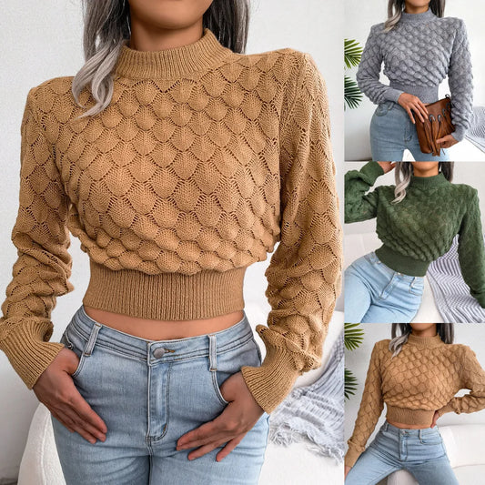 Bella Diamond Knit Crop