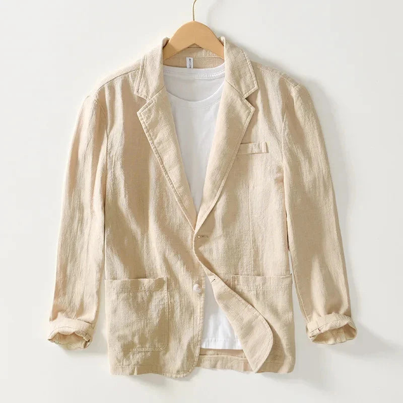 Coastal Layer Linen Blazer