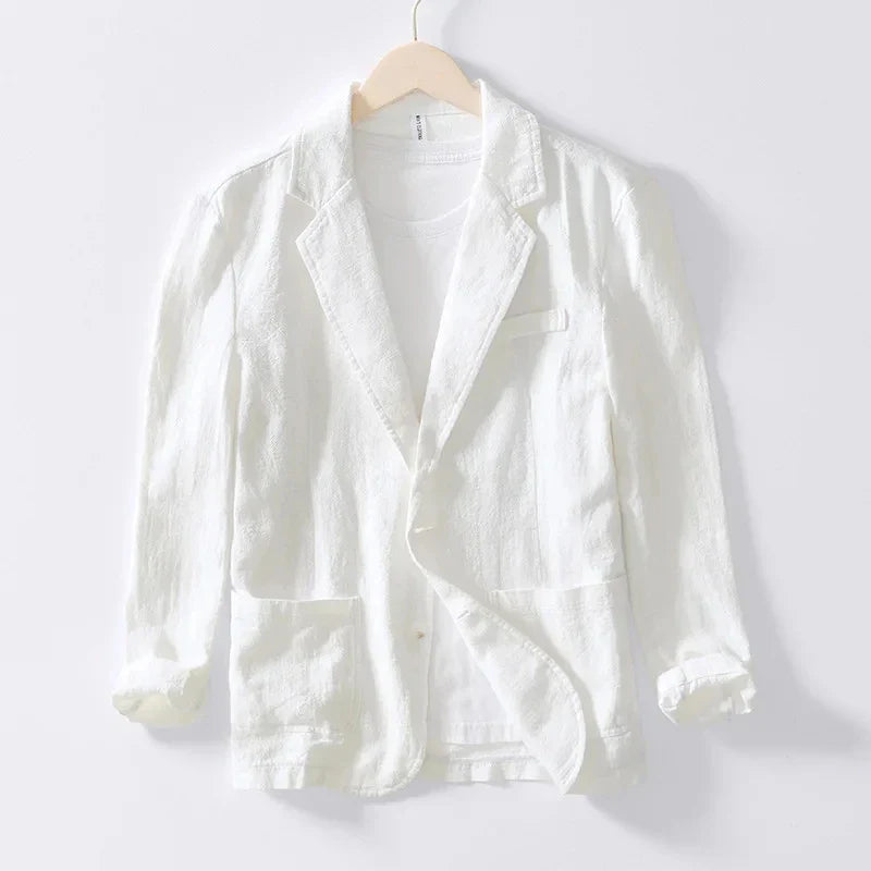 Coastal Layer Linen Blazer