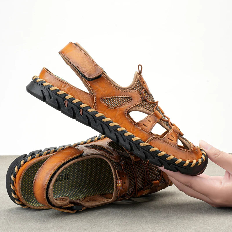 EcoGrip Leather Sandals