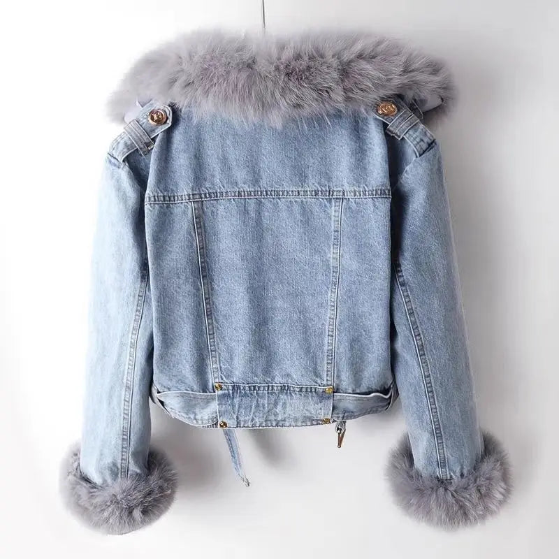 Tundra Chic Denim Jacket by Zoe Laurent