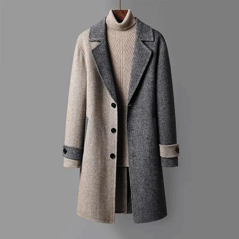 Ivory Slate VIRGIN WOOL OVERCOAT