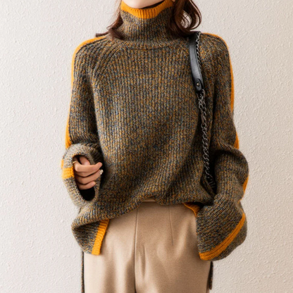 Marled Mélange Turtleneck Pullover