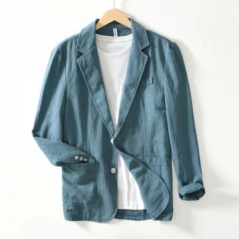 Coastal Layer Linen Blazer