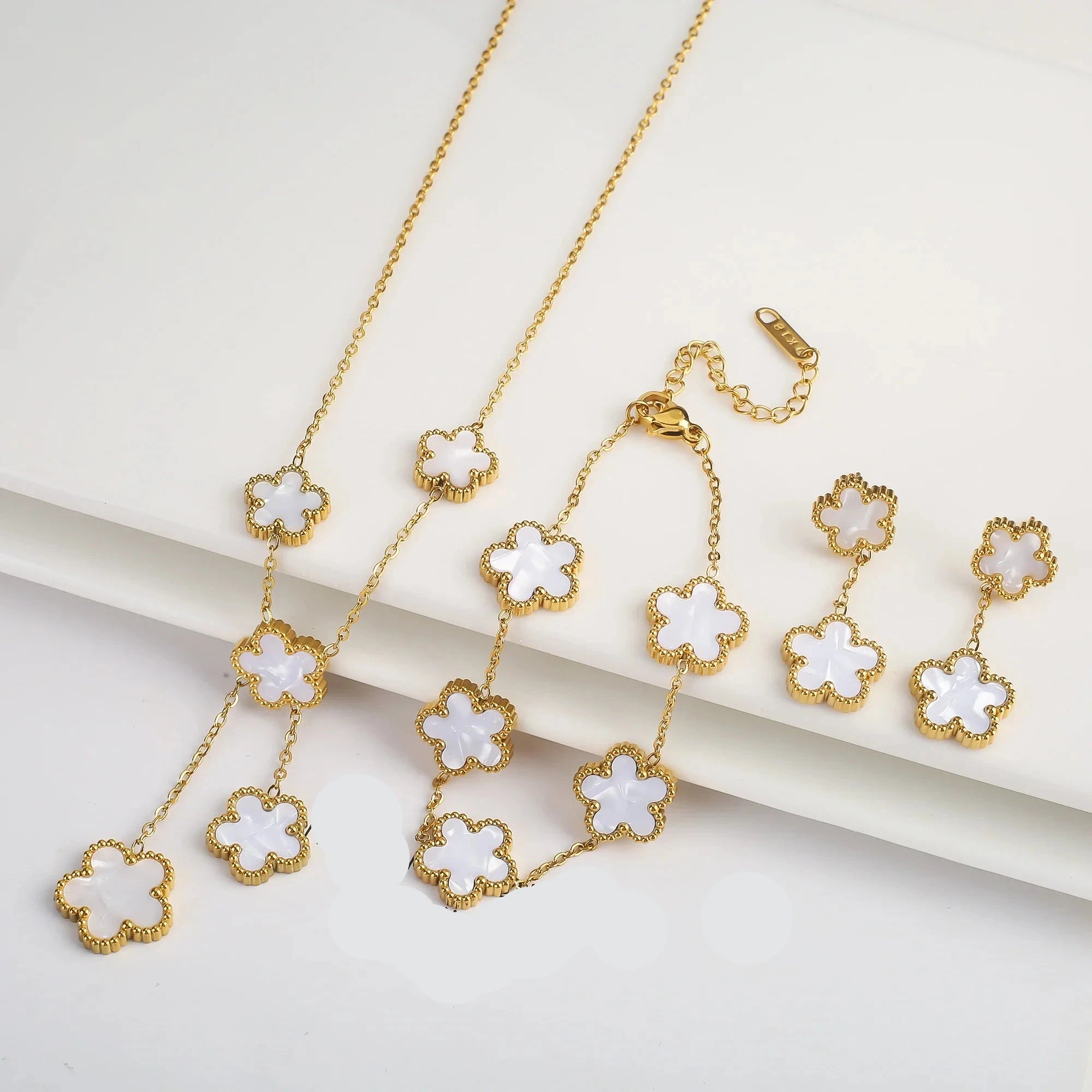 Clover Charm Jewelry Set