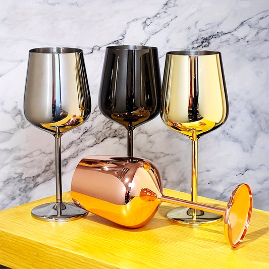 Mirror-Tint Stainless Wine Glass