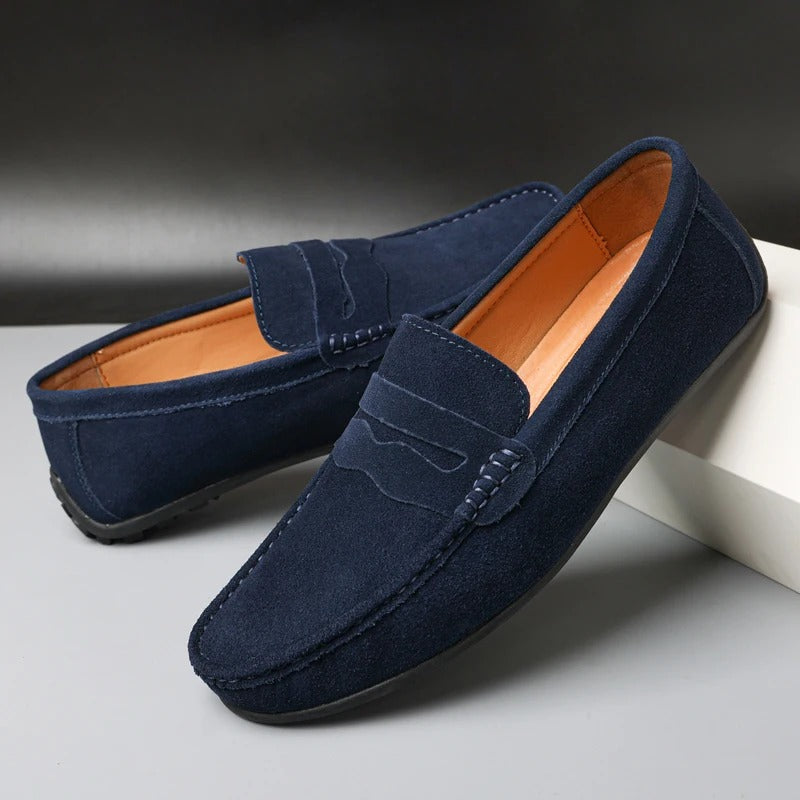 Sleek Suede Loafers