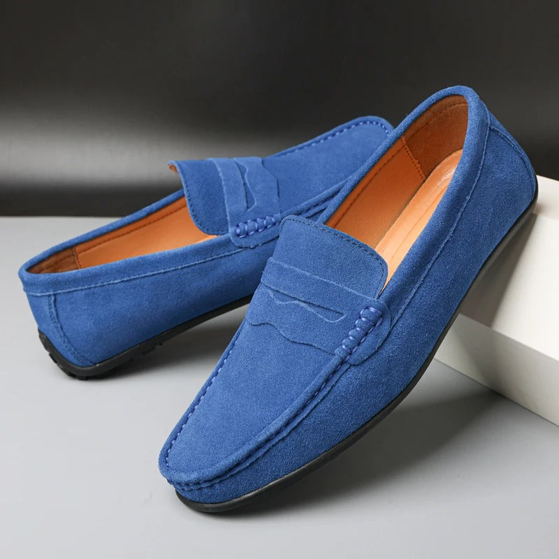 Sleek Suede Loafers