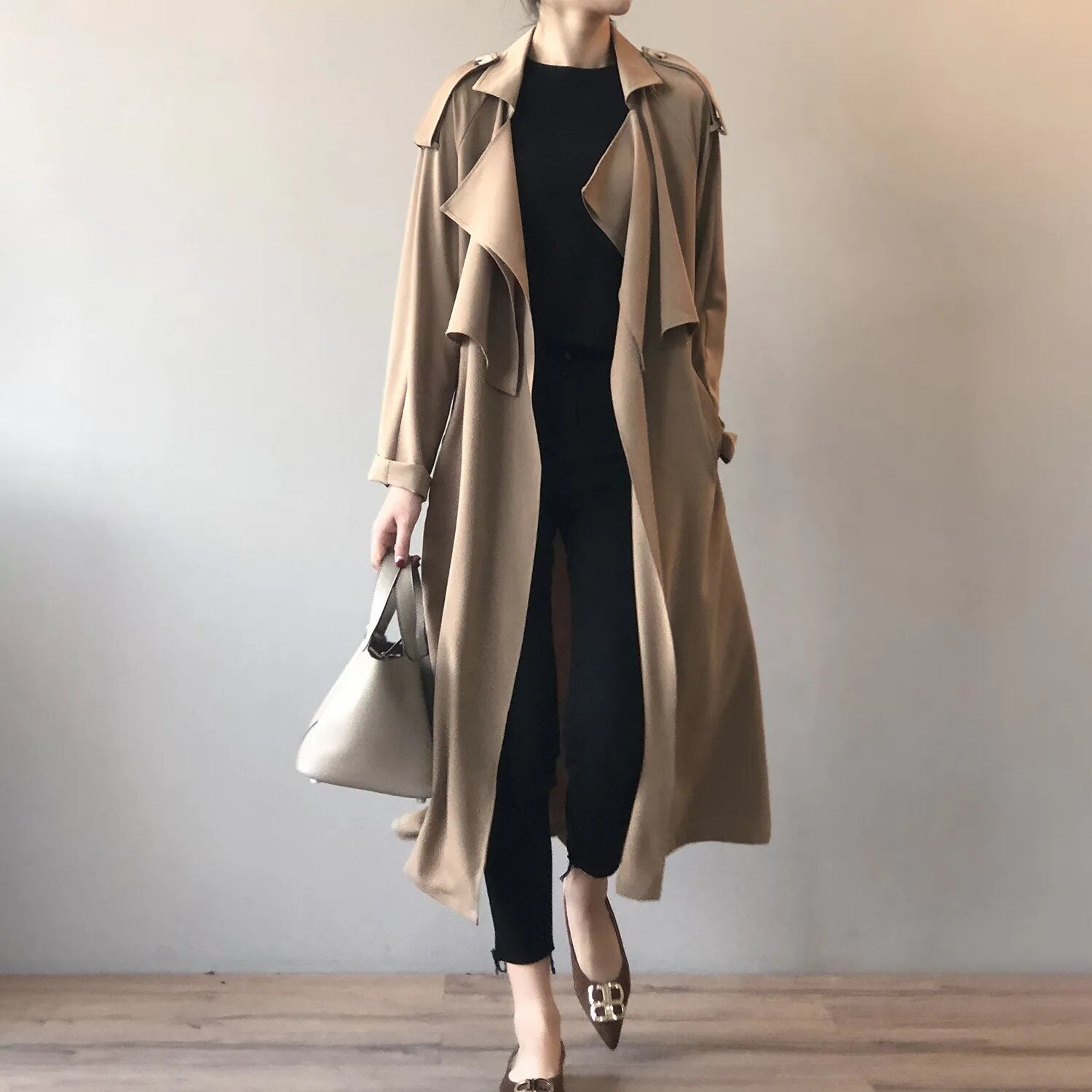Simply Satin Classic Trench Coat