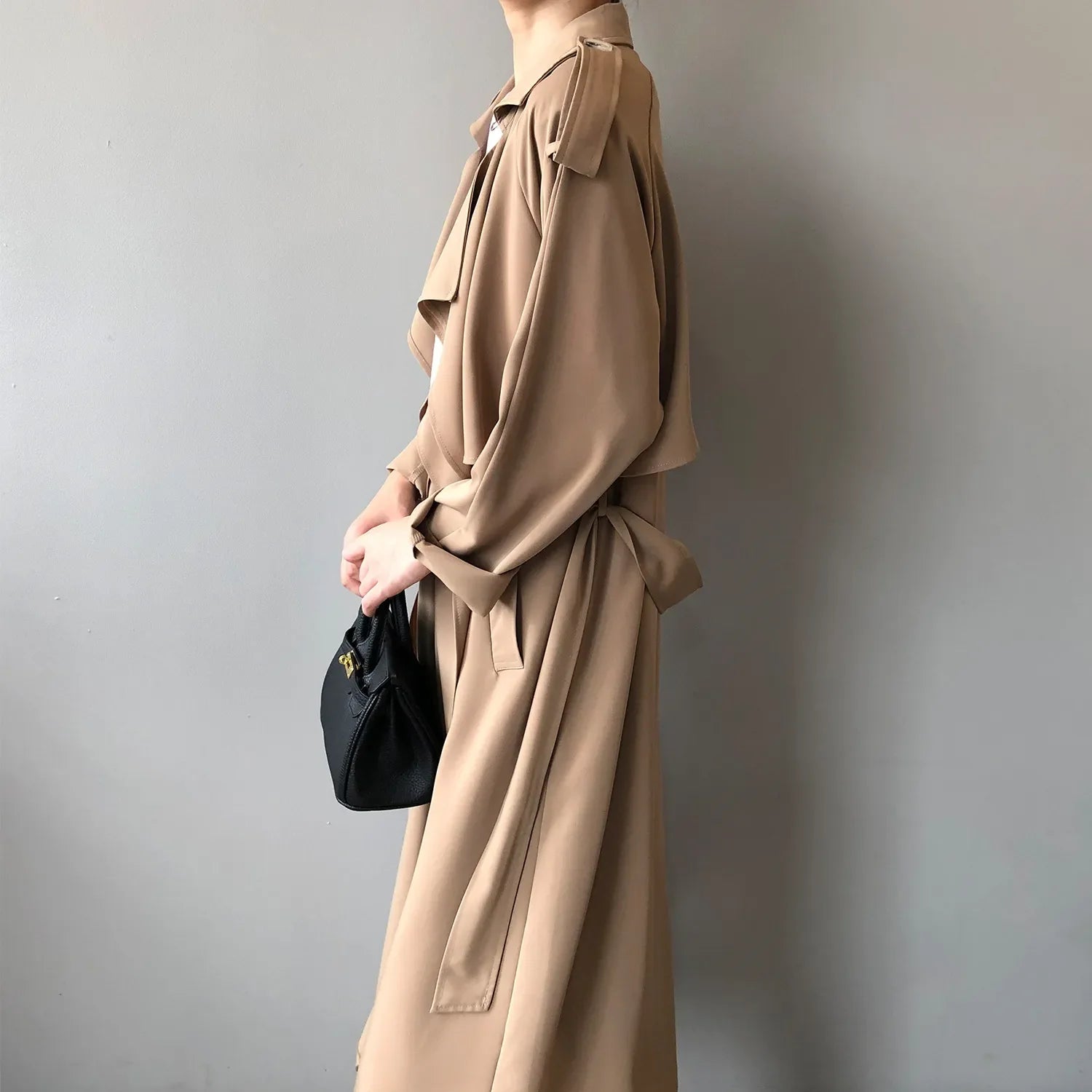 Simply Satin Classic Trench Coat