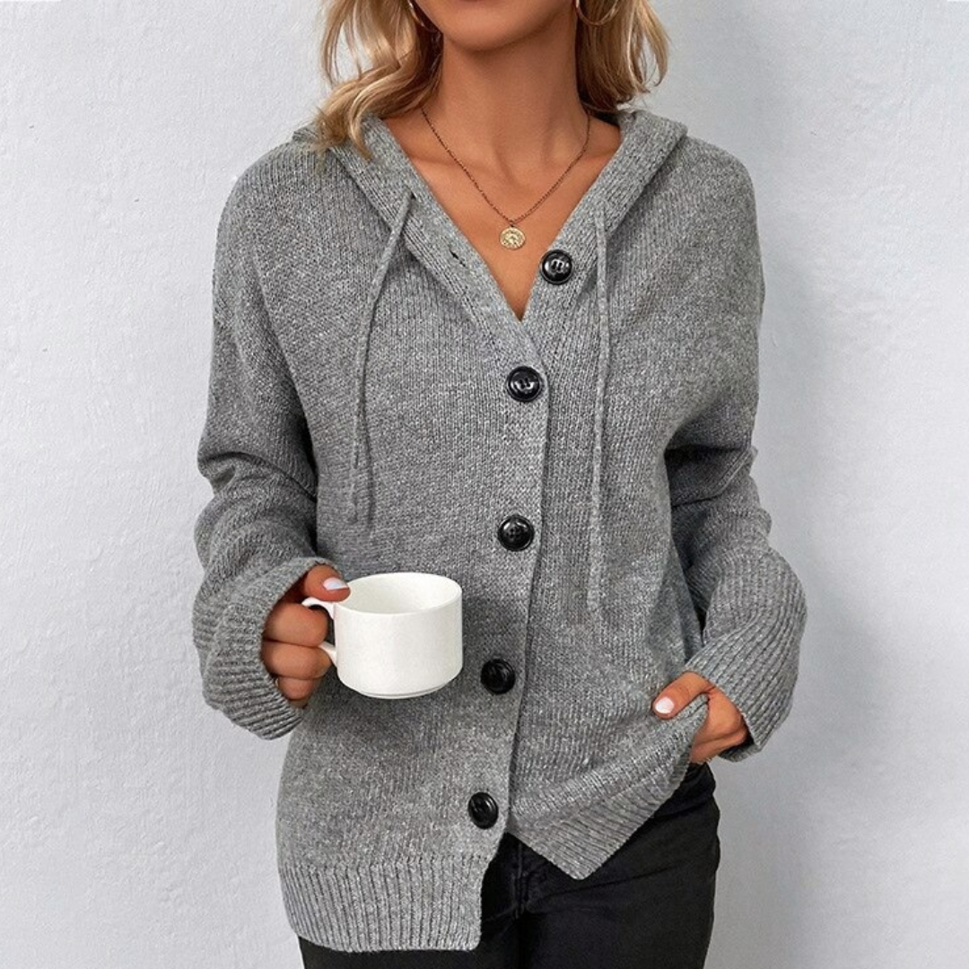 Taylor Monroe Hooded Knit Cardigan