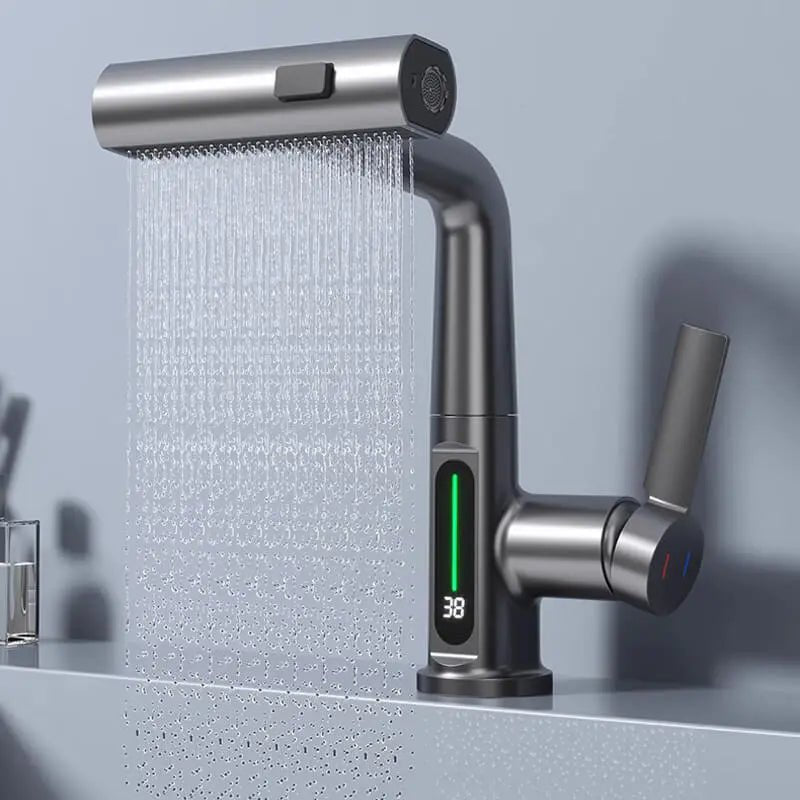Dynamic Digital Waterfall Faucet - Reality Refined