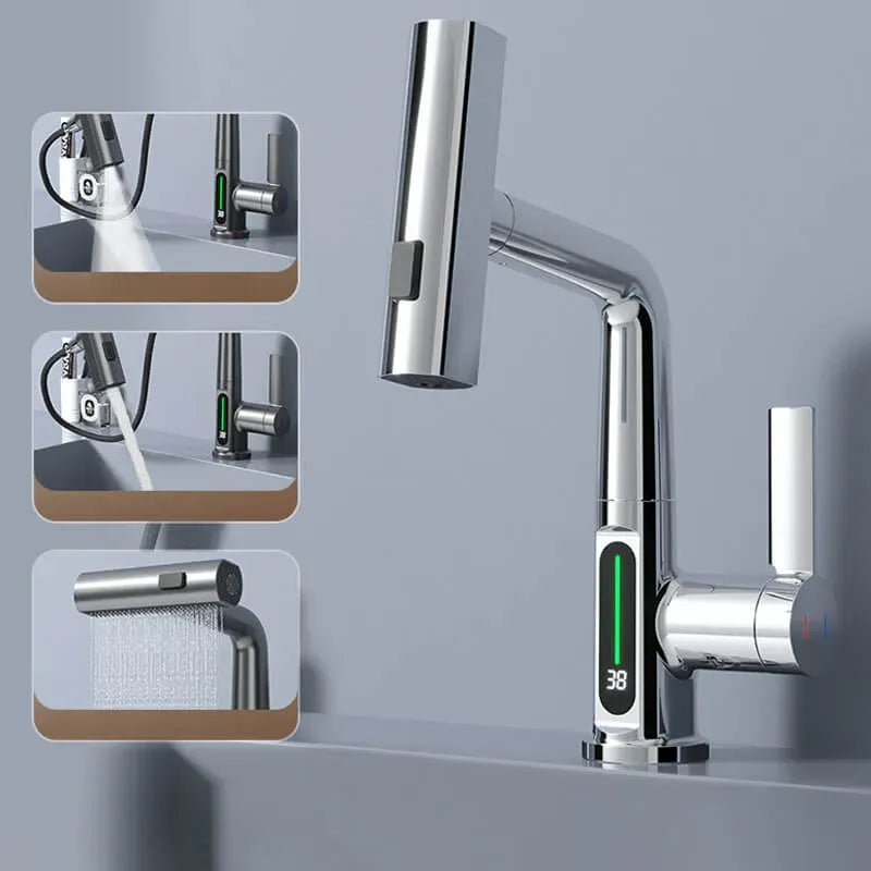Dynamic Digital Waterfall Faucet - Reality Refined