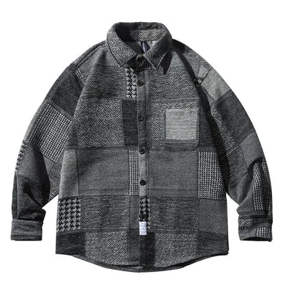 Flynn Fabric Monochrome Plaid Shirt